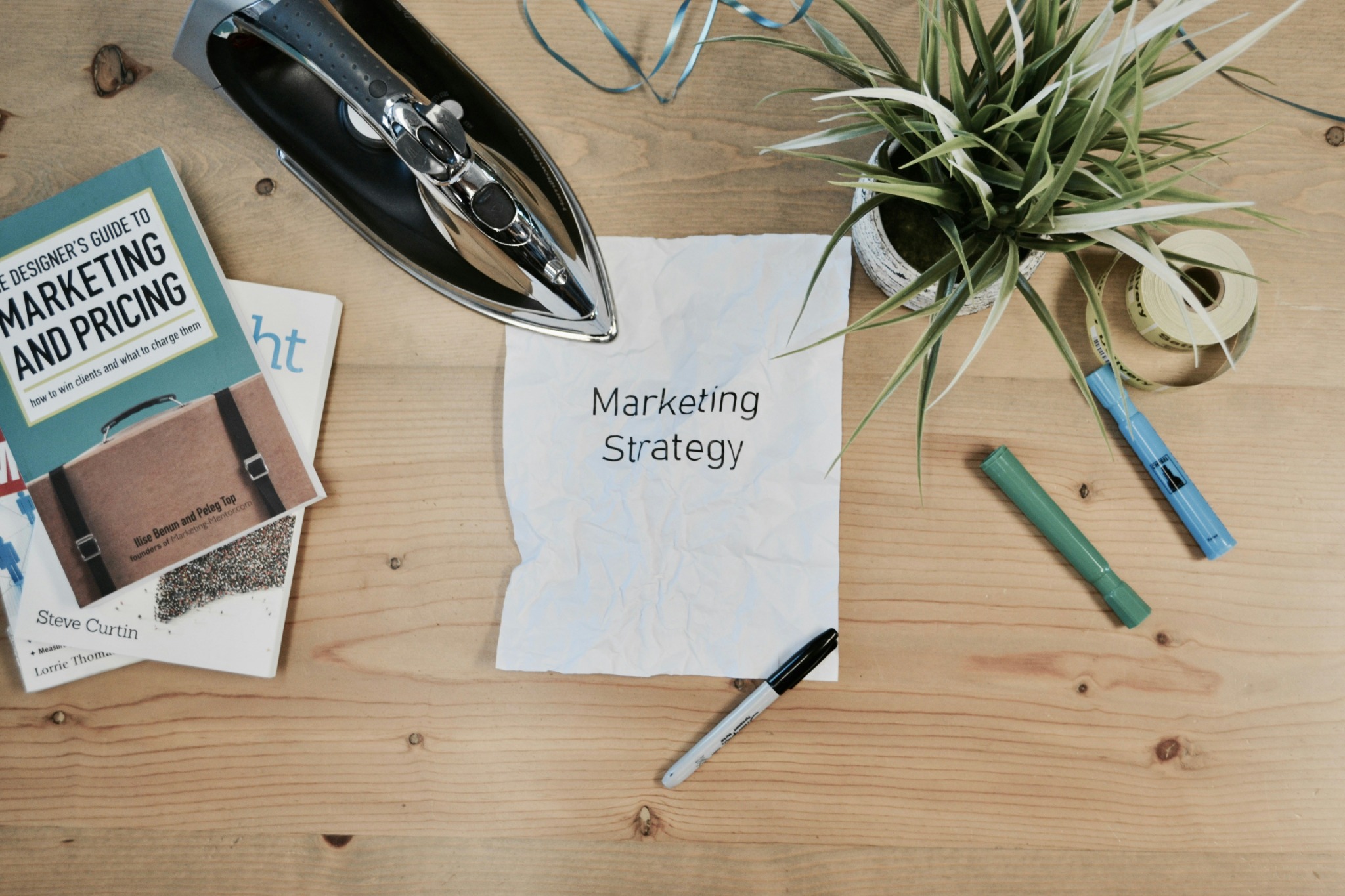 Marketing strategy desk