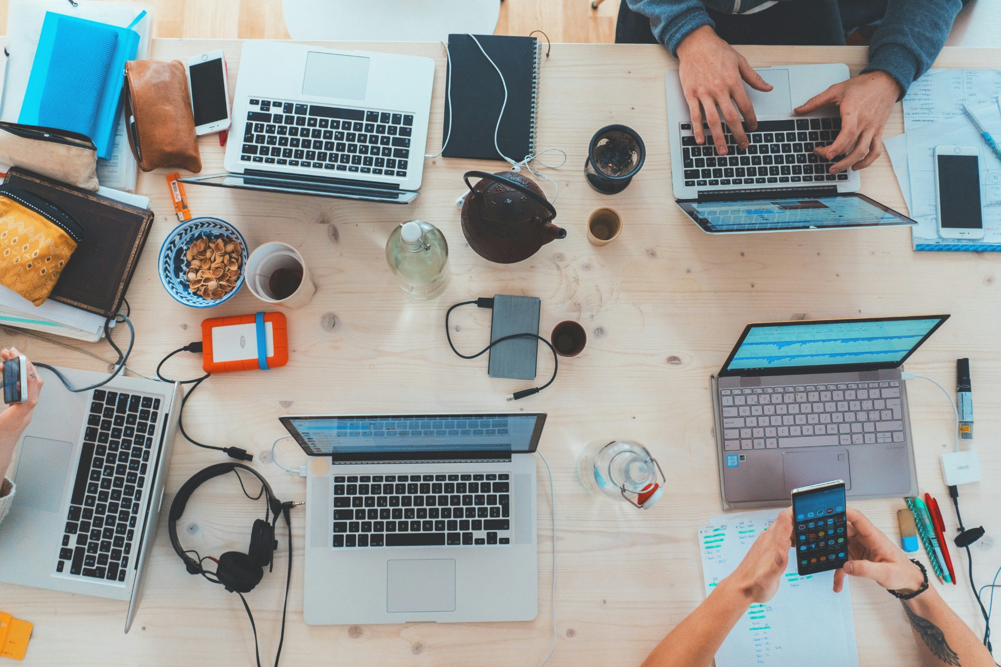 Marketing team desk